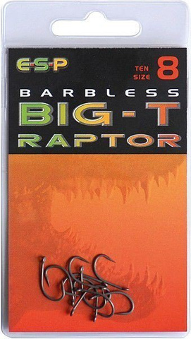 Haczyki Raptor Big-T bezzadziorowe