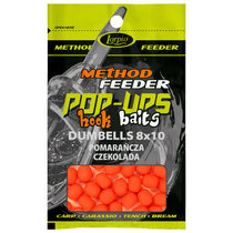 Pop-Ups Hook Baits Dumbells 8 Pomarańcza Czekolada