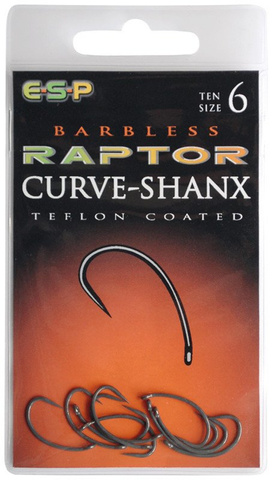 Haczyki Raptor Curve-Shanx bezzadziorowe