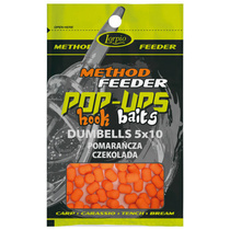 Pop-Ups Hook Baits Dumbells 5 Pomarańcza Czekolada