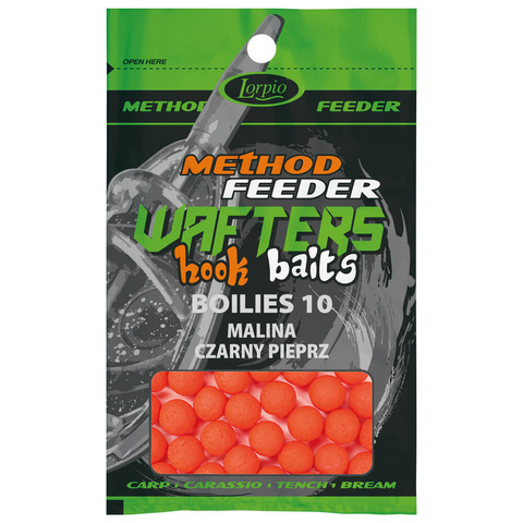 Wafters Hook Baits Boilies 10 Malina Czarny Pieprz