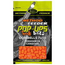 Pop-Ups Hook Baits Dumbells 7 Pomarańcza Czekolada