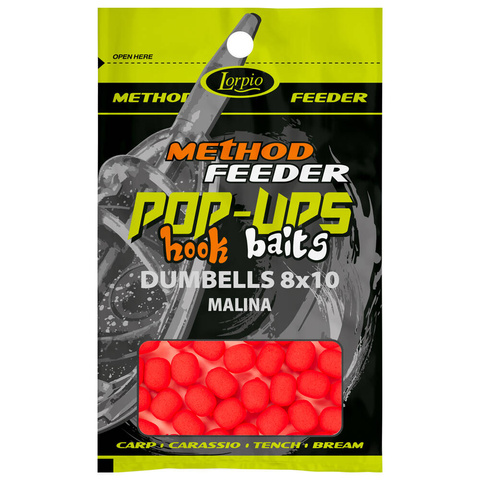 Pop-Ups Hook Baits Dumbells 8 Malina