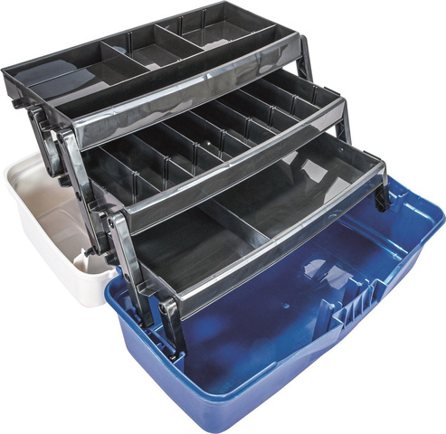 Skrzynka wędkarska z 3 półkami