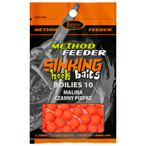 Sinking Hook Baits Boilies 10 Malina Czarny Pieprz