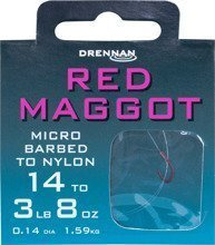 Haczyki Red Maggot + przypon