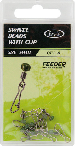 Krętlik z koralikiem i agrafką