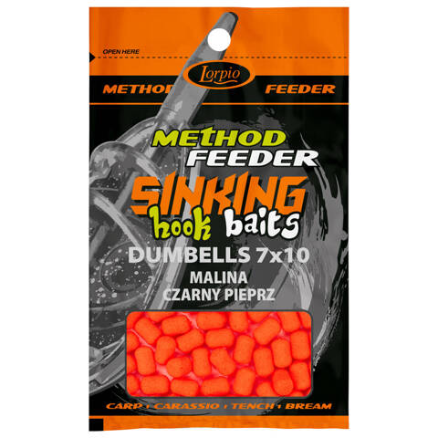 Sinking Hook Baits Dumbells 7 Malina Czarny Pieprz